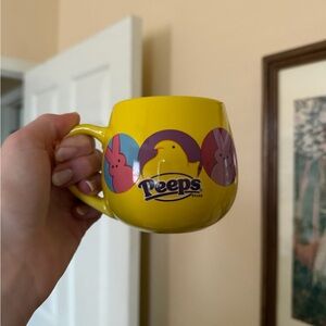 Peeps Yellow Ceramic Mug with Easter Chick Design